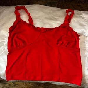 red aeropostale crop top